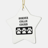 Grenzcollie-Cousin Keramikornament (Links)