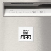 Grenzcollie-Cousin Magnet (In Situ (Geschirrspüler))