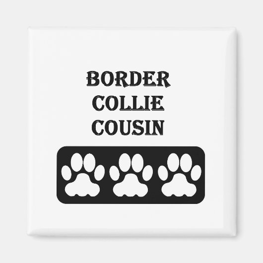 Grenzcollie-Cousin Magnet (Vorne)