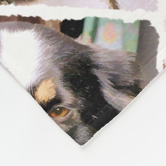 GRENZCOLLIE FLEECEDECKE (Ecke)