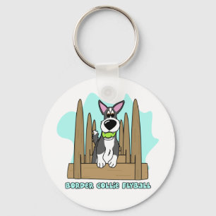 Grenzcollie Flyball Schlüsselanhänger