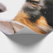 GRENZCOLLIE GESCHENKPAPIER (Ecke)