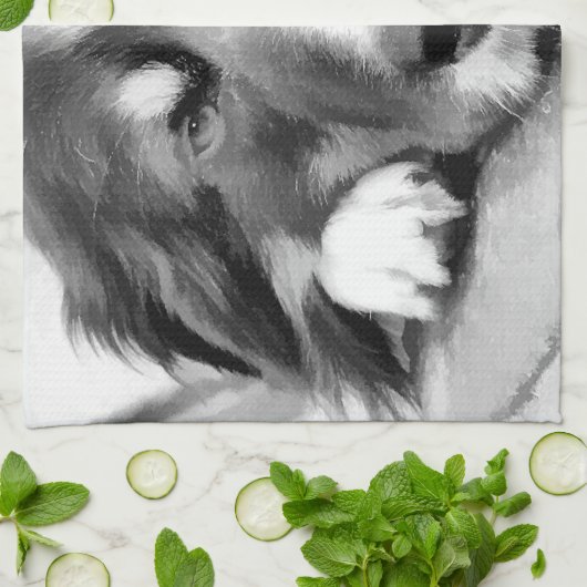 GRENZCOLLIE HANDTUCH (Gefaltet)