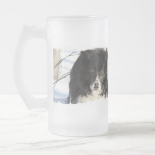 Grenzcollie-Hundemattierte Tasse