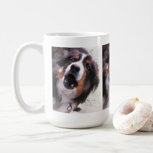 GRENZCOLLIE KAFFEETASSE (Mit Donut)