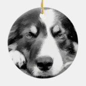 GRENZCOLLIE KERAMIK ORNAMENT (Hinten)