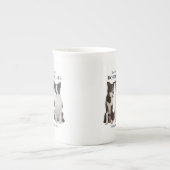 Grenzcollie-Knochen-China-Tasse Porzellantasse (Vorderseite)