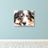 GRENZCOLLIE LEINWANDDRUCK (Insitu (Holzboden))