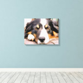 GRENZCOLLIE LEINWANDDRUCK (Insitu (Holzboden))