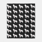 Grenzcollie-Liebe Fleecedecke (Vorderseite)