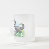 Grenzcollie-mattierte Tasse (Vorderseite Links)