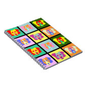 Grenzcollie-Pop-Kunst Notizblock (Rechte Seite)