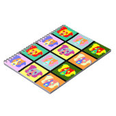 Grenzcollie-Pop-Kunst Notizblock (Linke Seite)