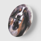 GRENZCOLLIE RUNDE WANDUHR (Winkel)