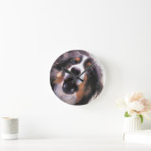 GRENZCOLLIE RUNDE WANDUHR (Zuhause)