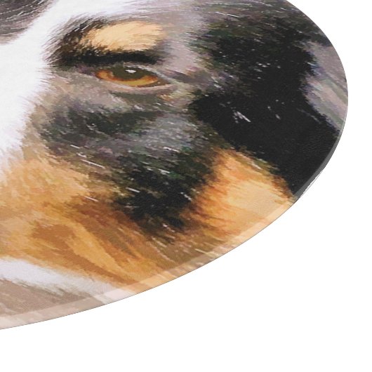 GRENZCOLLIE SCHNEIDEBRETT (Ecke)