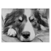 GRENZCOLLIE SCHNEIDEBRETT (Vorderseite)