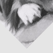 GRENZCOLLIE SEIDENPAPIER (Detail)