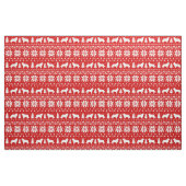 Grenzcollie-Silhouette-Weihnachtsmuster Stoff (Fat Quarter (45,7 x 55,9 cm))