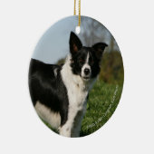 Grenzcollie stehend keramikornament (Rechts)