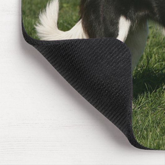 Grenzcollie stehend mousepad (Ecke)