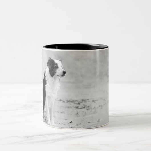 Grenzcollie-Tasse Zweifarbige Tasse (Mittel)