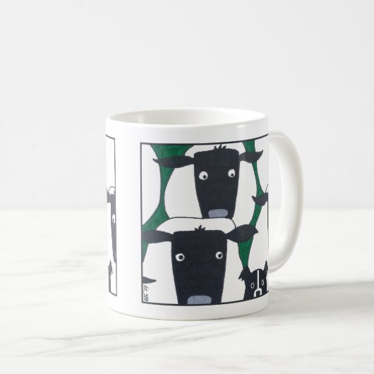 Grenzcollie u. Schaf-Tasse Kaffeetasse (VorderseiteRechts)