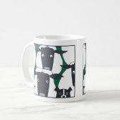 Grenzcollie u. Schaf-Tasse Kaffeetasse (Vorderseite Links)