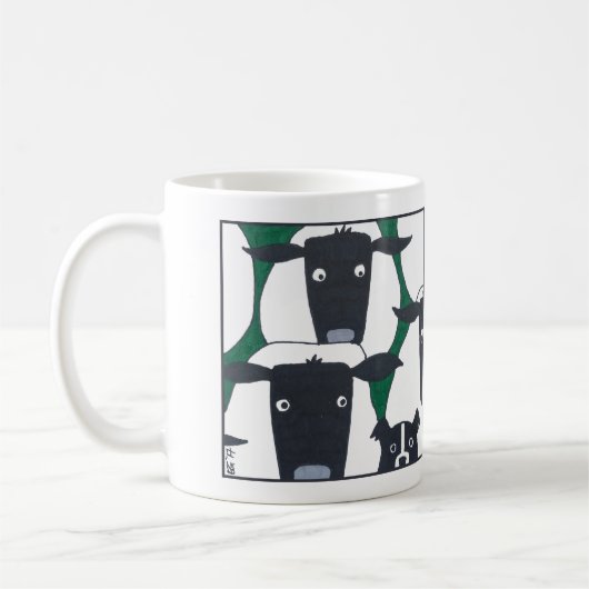Grenzcollie u. Schaf-Tasse Kaffeetasse (Links)