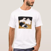 "Grenzcollie-und -schaf-" Hundekunst-T - Shirt (Vorderseite)