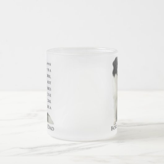 Grenzcollie-Vater-Tasse Mattglastasse (Mittel)