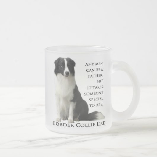 Grenzcollie-Vater-Tasse Mattglastasse (Rechts)