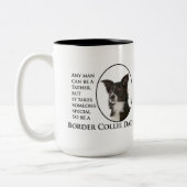 Grenzcollie-Vater-Tasse Zweifarbige Tasse (Links)