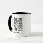 Grenzcollie-Zucht-Merkmal-Tasse Tasse (Vorderseite Links)