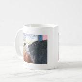 Grenzcolliehund wartete in Auto Kaffeetasse (Vorderseite Links)