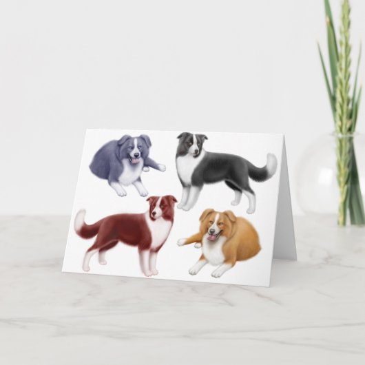 GrenzCollies-Gruß-Karte Karte (Vorderseite)