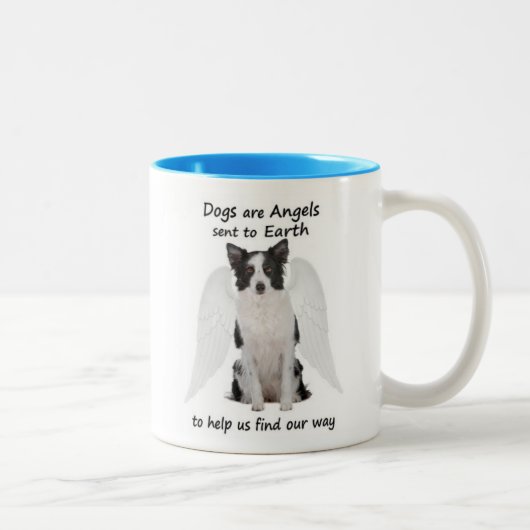 GrenzCollies ist- Engels-Tasse Zweifarbige Tasse (Rechts)