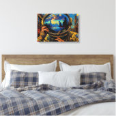 GRENZE 10 LEINWANDDRUCK (Insitu (Schlafzimmer))