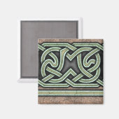 Grenze B, grünes, gerade Magnet (Vorderseite/Rückseite)