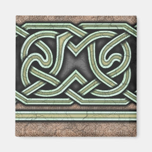 Grenze B, grünes, gerade Magnet