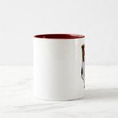 Grenze collie2 zweifarbige tasse (Mittel)