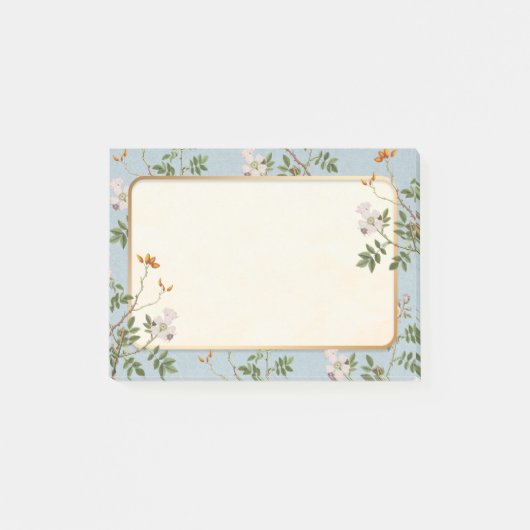 Grenze der wild lebenden Blume Post-it Klebezettel (Vorderseite)