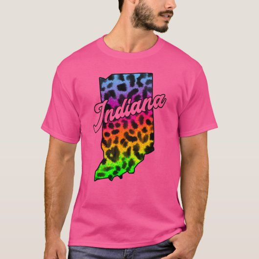 Grenze des Bundesstaates Indiana T-Shirt (Vorderseite)