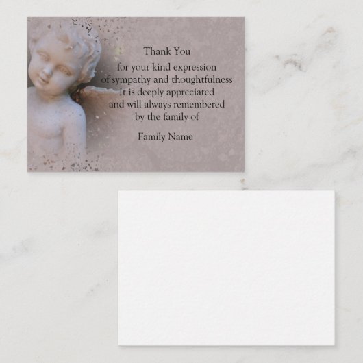 Grenze des Engels Dankeschön Karte (Vorne/Hinten)