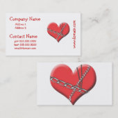 Grenze durch Liebe-Geschäfts-Karten Visitenkarte (Vorne/Hinten)