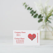 Grenze durch Liebe-Geschäfts-Karten Visitenkarte (Stehend Vorderseite)