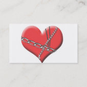 Grenze durch Liebe-Geschäfts-Karten Visitenkarte (Rückseite)