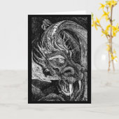 Grenze für Drachengrüße Karte (Gelbe Blume)