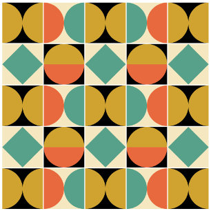 Grenze Geometrisch Mitte des Jahrhunderts Modern 4 Fliese
