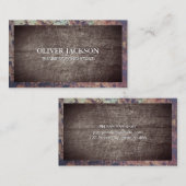 Grenze | Graumetall Visitenkarte (Vorne/Hinten)